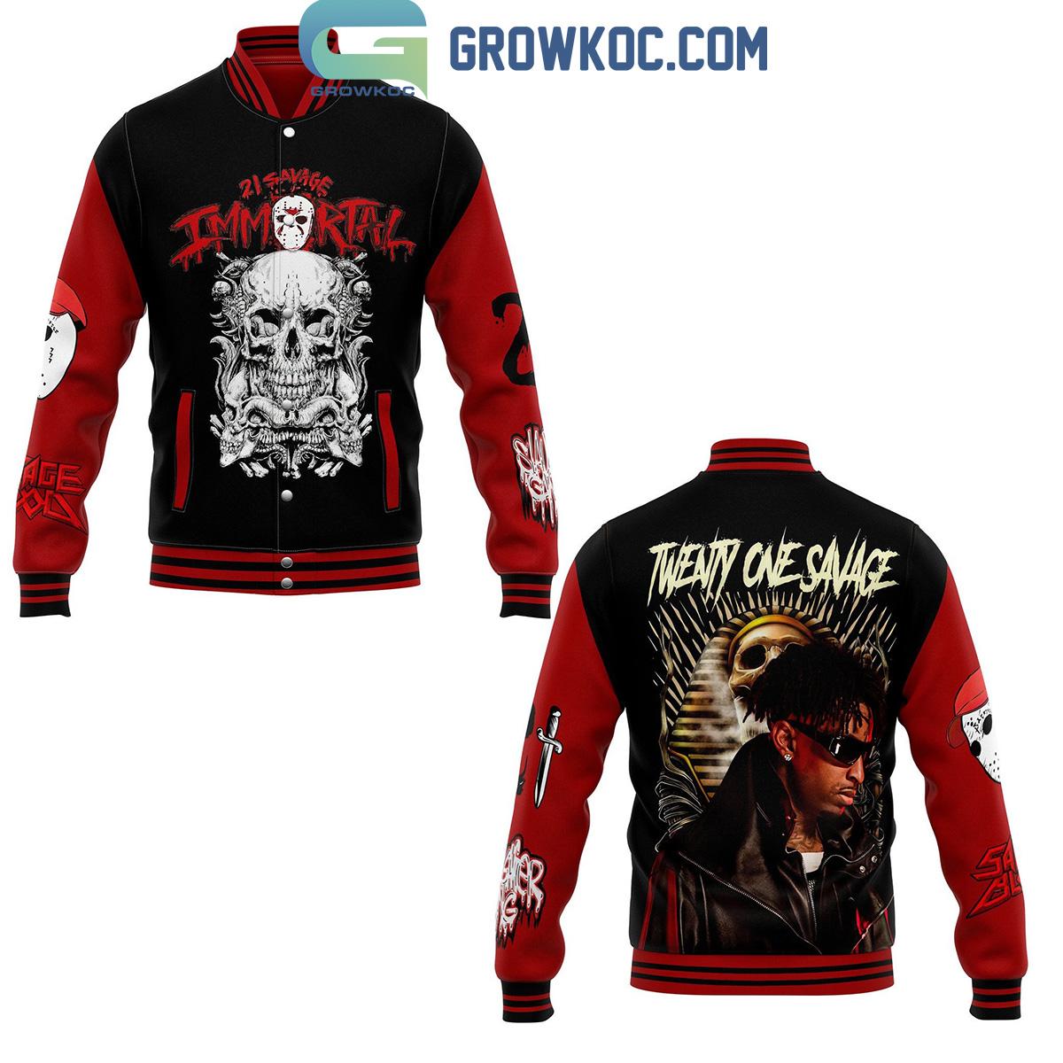 21 Savage Immortal Twenty One Savage Baseball Jacket2B1 uB0RK