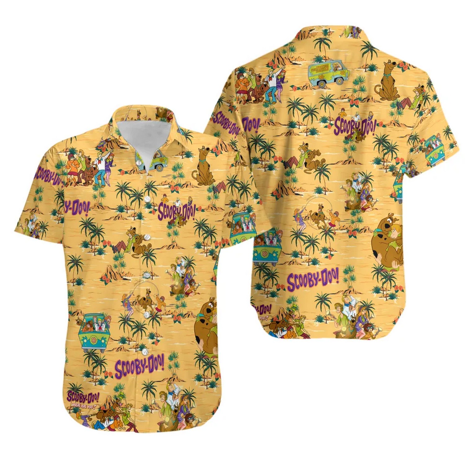 3d scooby doo tropical hawaiian shirt 7r1wt