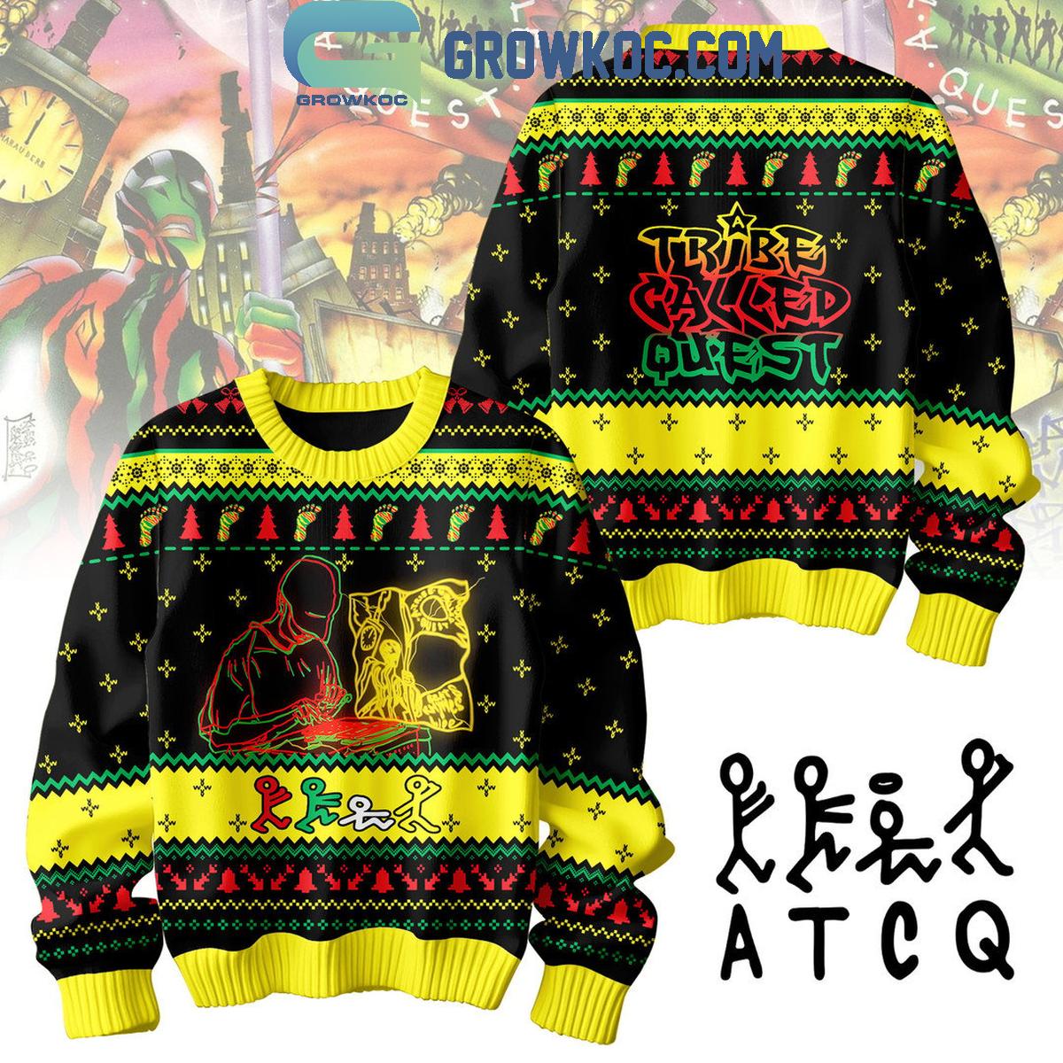 A Tribe Called Quest Christmas Happy New Year Ugly Sweater 1 zP7z7
