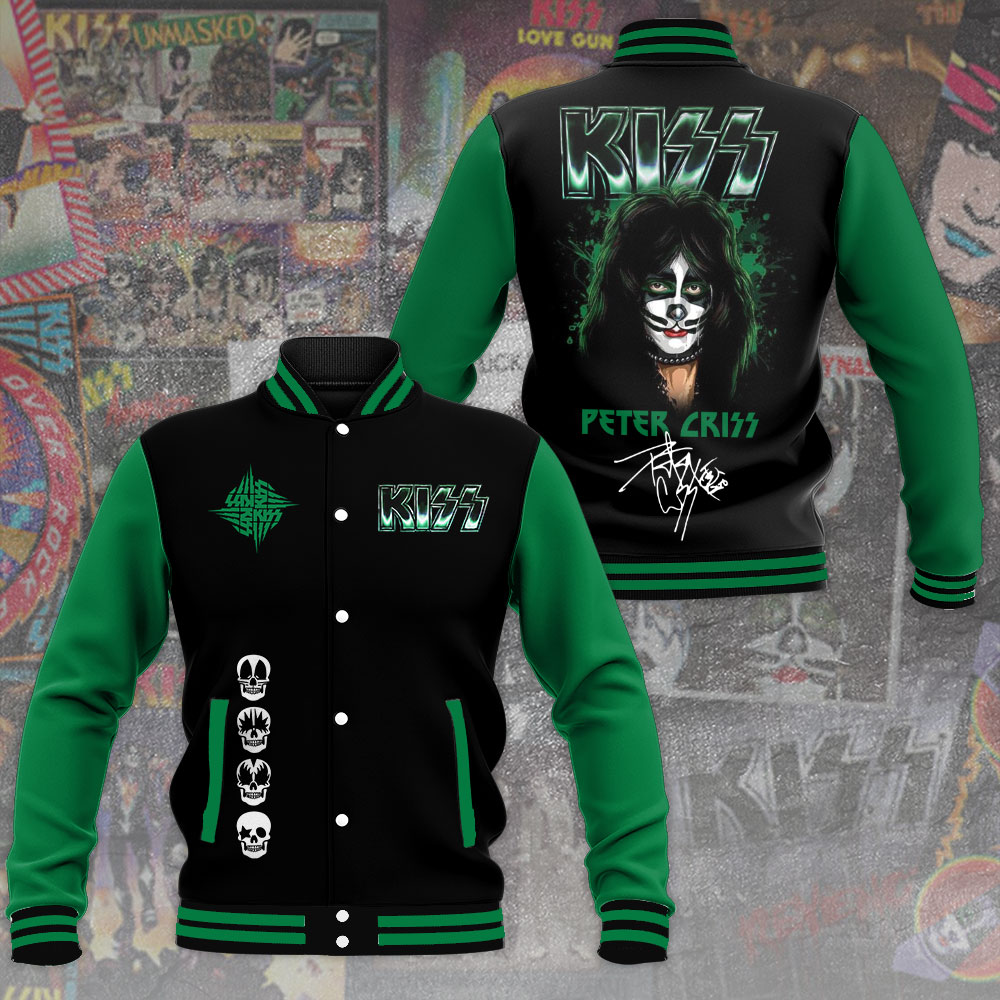 ANHNV3419 Varsity Jacket Kiss Band