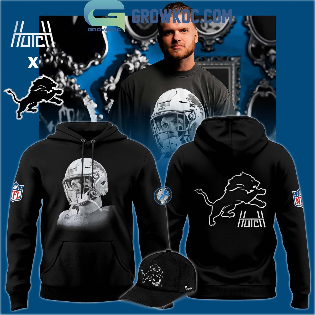 Aidan Hutchinson Charcoal House of Hutch x Detroit Lions Game Face Hoodie Shirt 1 zOobN
