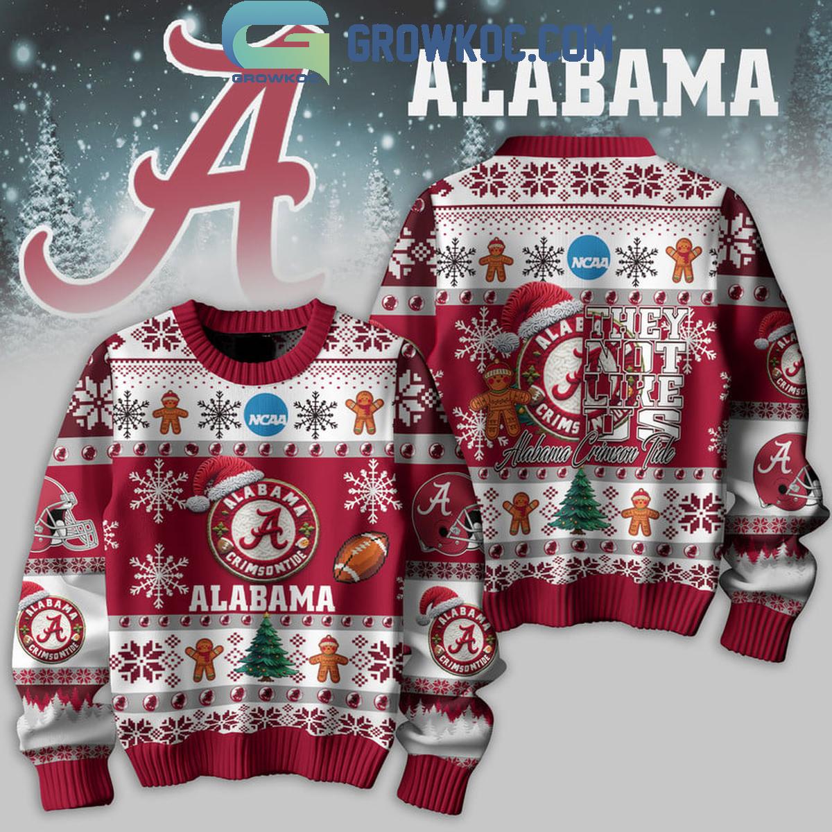 Alabama Crimson Tide Football They Not Like Us Christmas Ugly Sweater 1 0hjgw