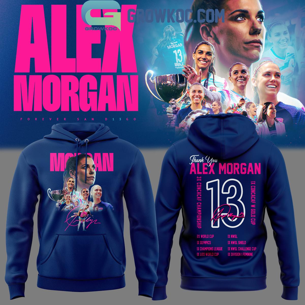 Alex Morgan Thank You San Diego Wave FC The Goat 2024 Hoodie T Shirt 1 zPMSf