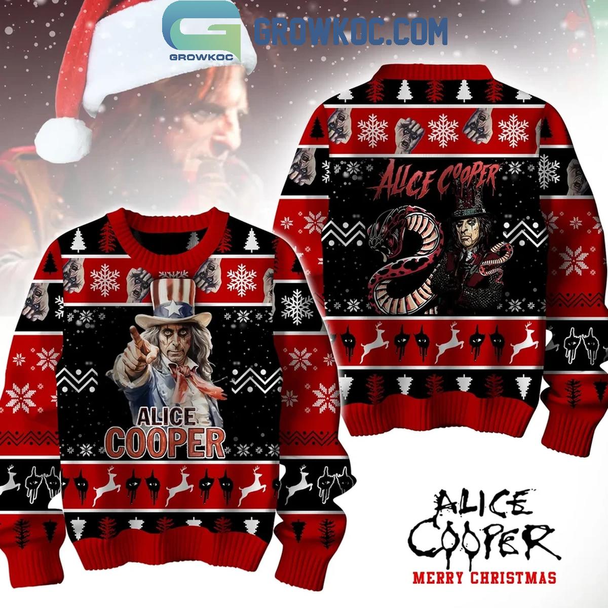 Alice Cooper Merry Christmas We Need You Ugly Sweater 1 tUDoq