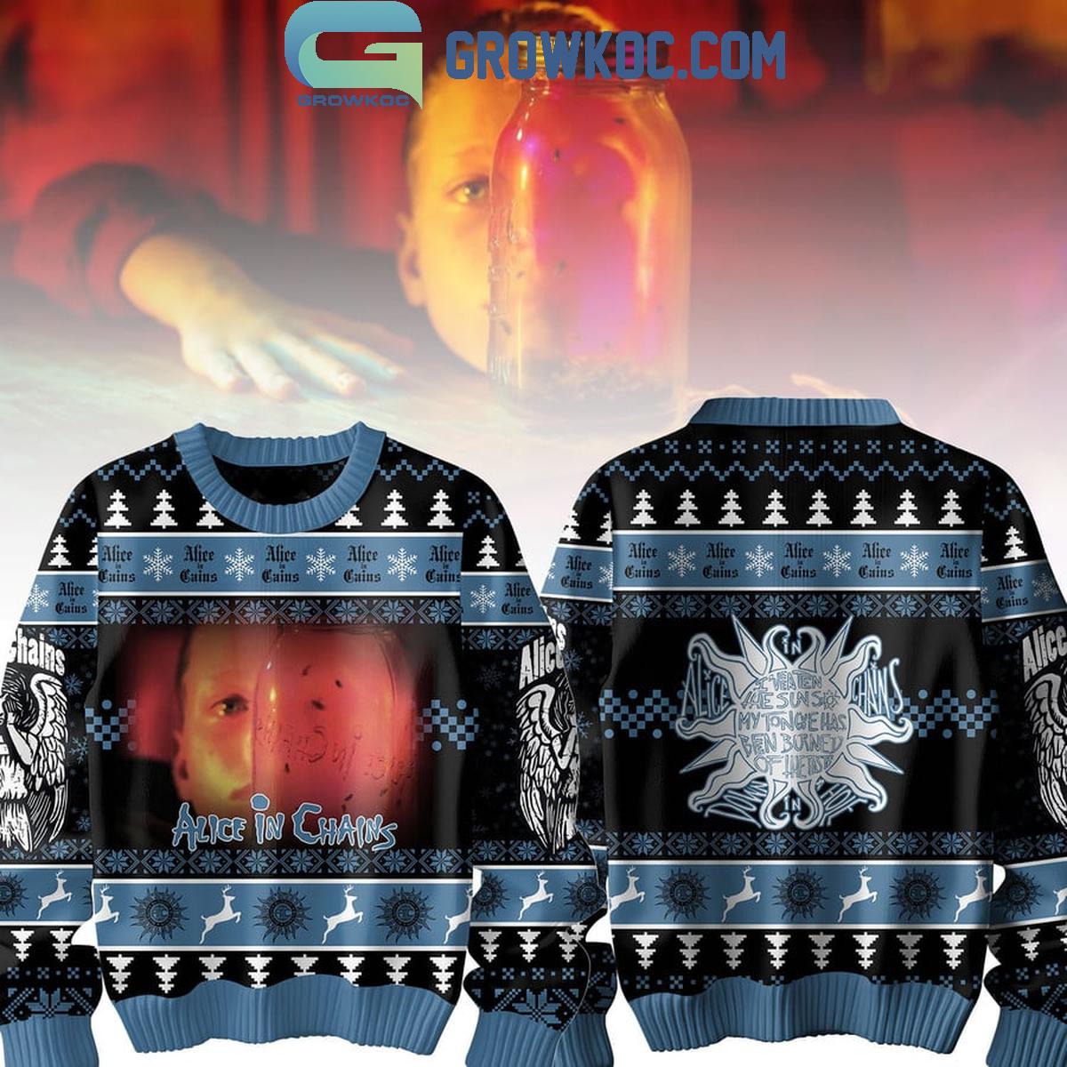 Alice In Chains My Tongue Has Been Burned Of The Taste Of The Sun Ugly Sweater 1 1DLy7