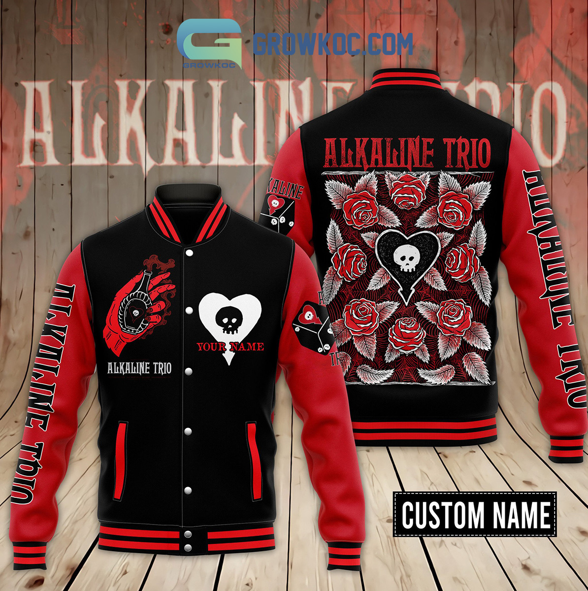 Alkaline Trio Personalized Baseball Jacket2B1 2zMIj