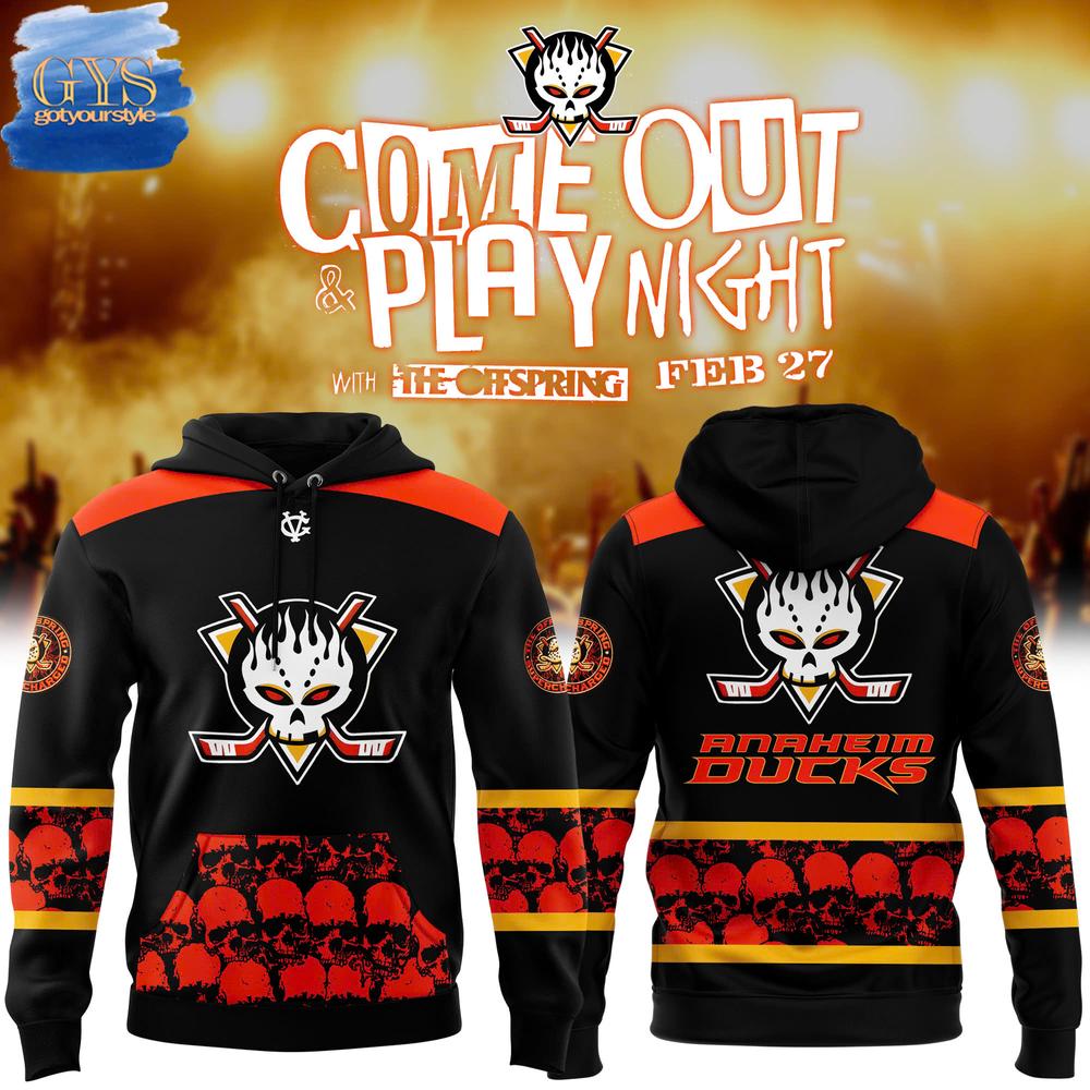 Anaheim Ducks Come Out and Play Night Limited Edition Hoodie 1