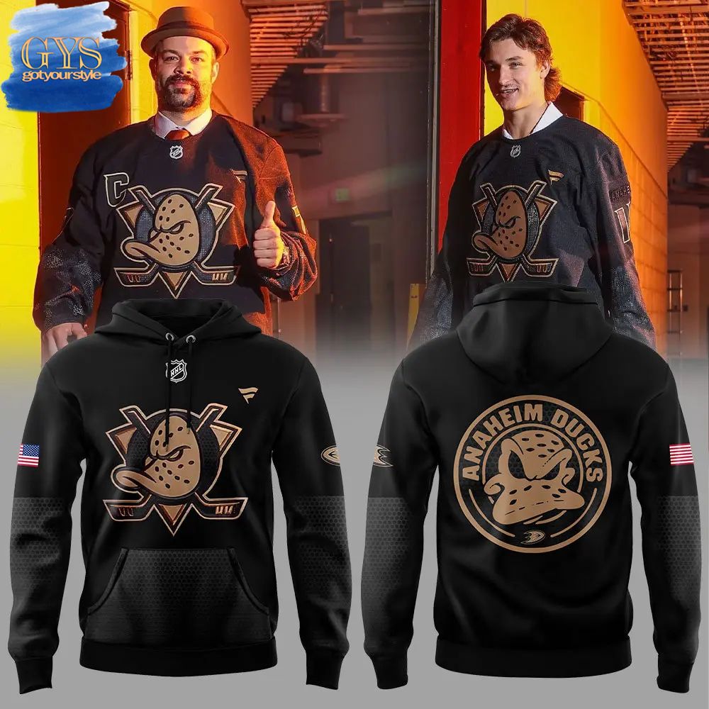 Anaheim Ducks Military Threads 2024 Limited Edition Hoodie 1
