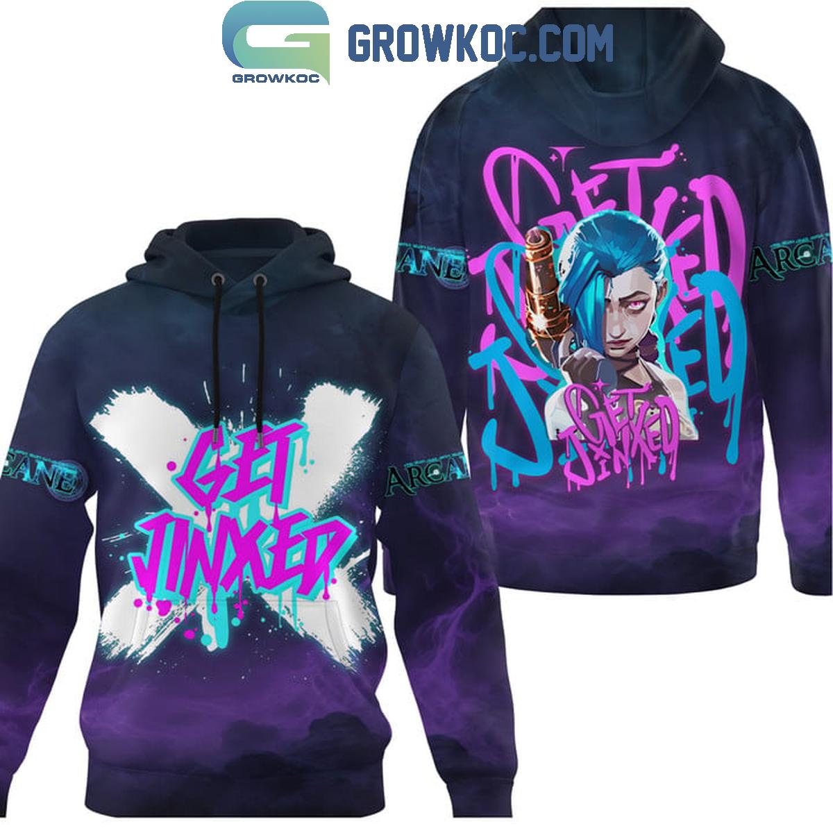Arcane League Of Legends Get Jinxed In 2024 Holidays Hoodie T Shirt 1 ovQxN