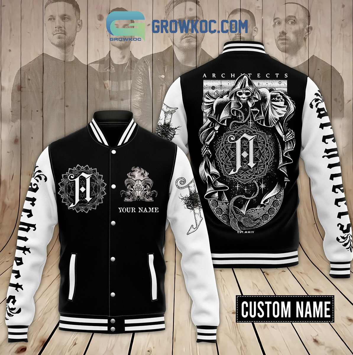 Architect Band Personalized Baseball Jacket2B1 1tpYb