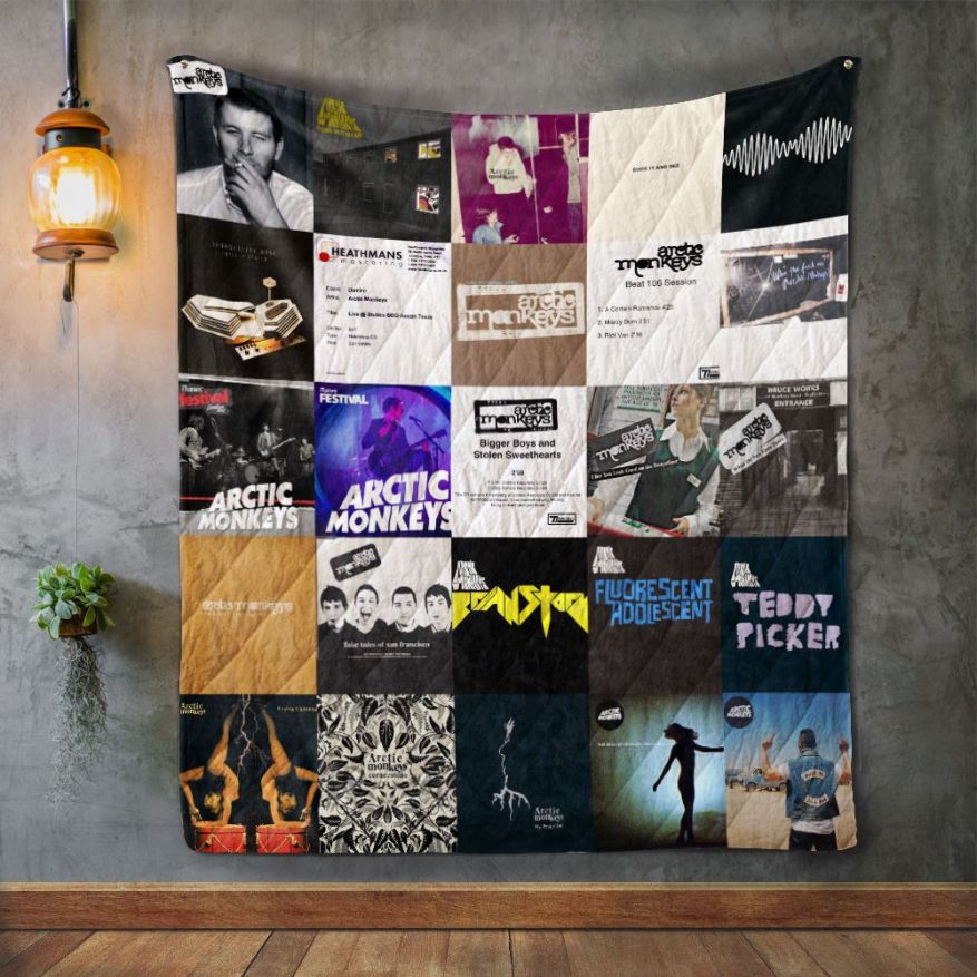 Arctic Monkeys Album Covers Quilt Blanket Bedding Set 0