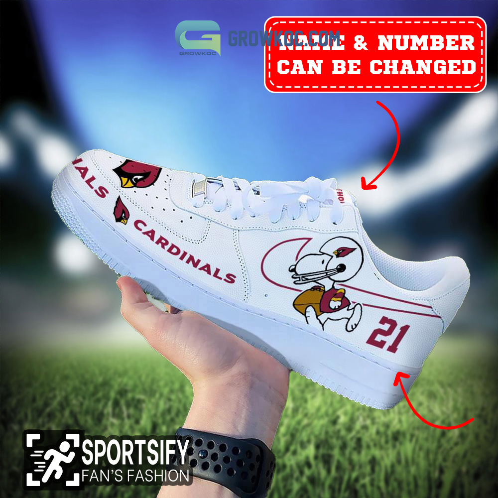 Arizona Cardinals NFL Snoopy Personalized Air Force 1 Low Top Shoes2B1 UJLid