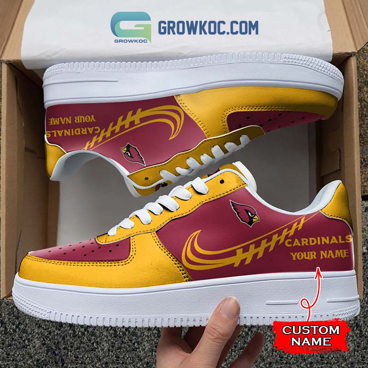 Arizona Cardinals Personalized Air Force 1 Sneaker2B1 JKVsV