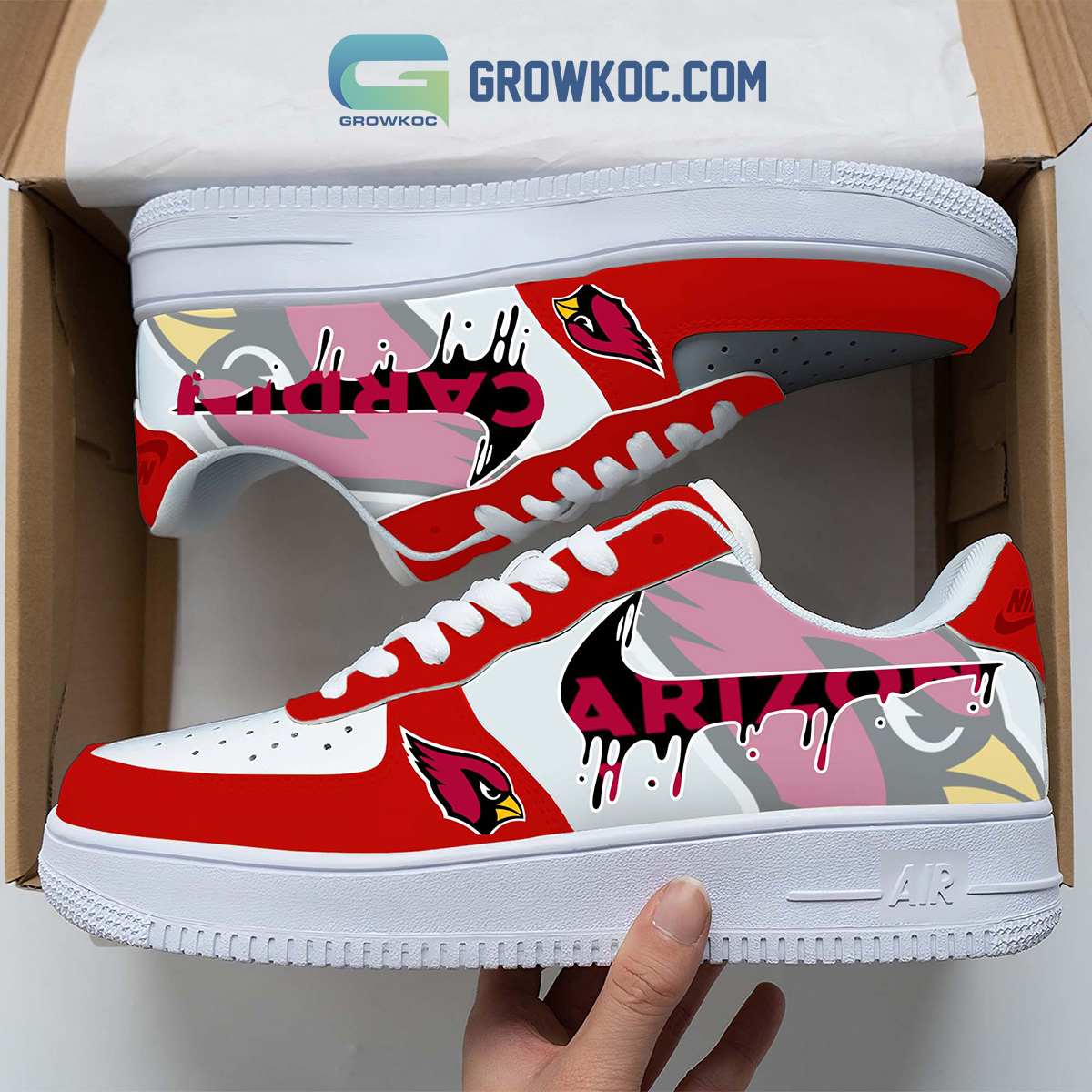 Arizona Cardinals Team Logo Fan Air Force 1 Shoes2B1 4hoQE