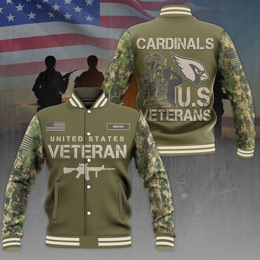 Arizona Cardinals x US Veterans Varsity Jacket MAITM12802