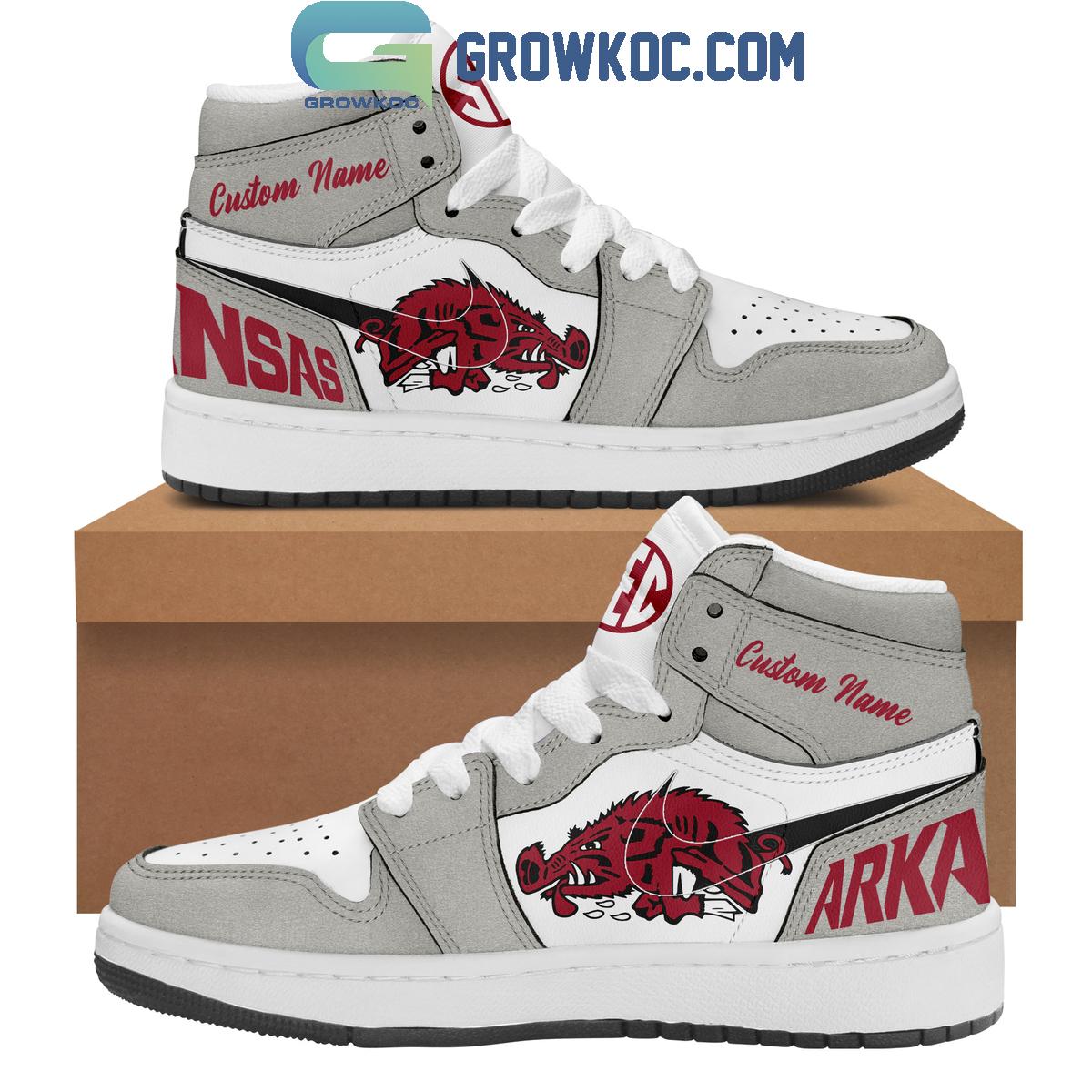 Arkansas Razorbacks Go Pigs Arkansas 2024 Personalized Air Jordan 1 Shoes 1 cQmj6