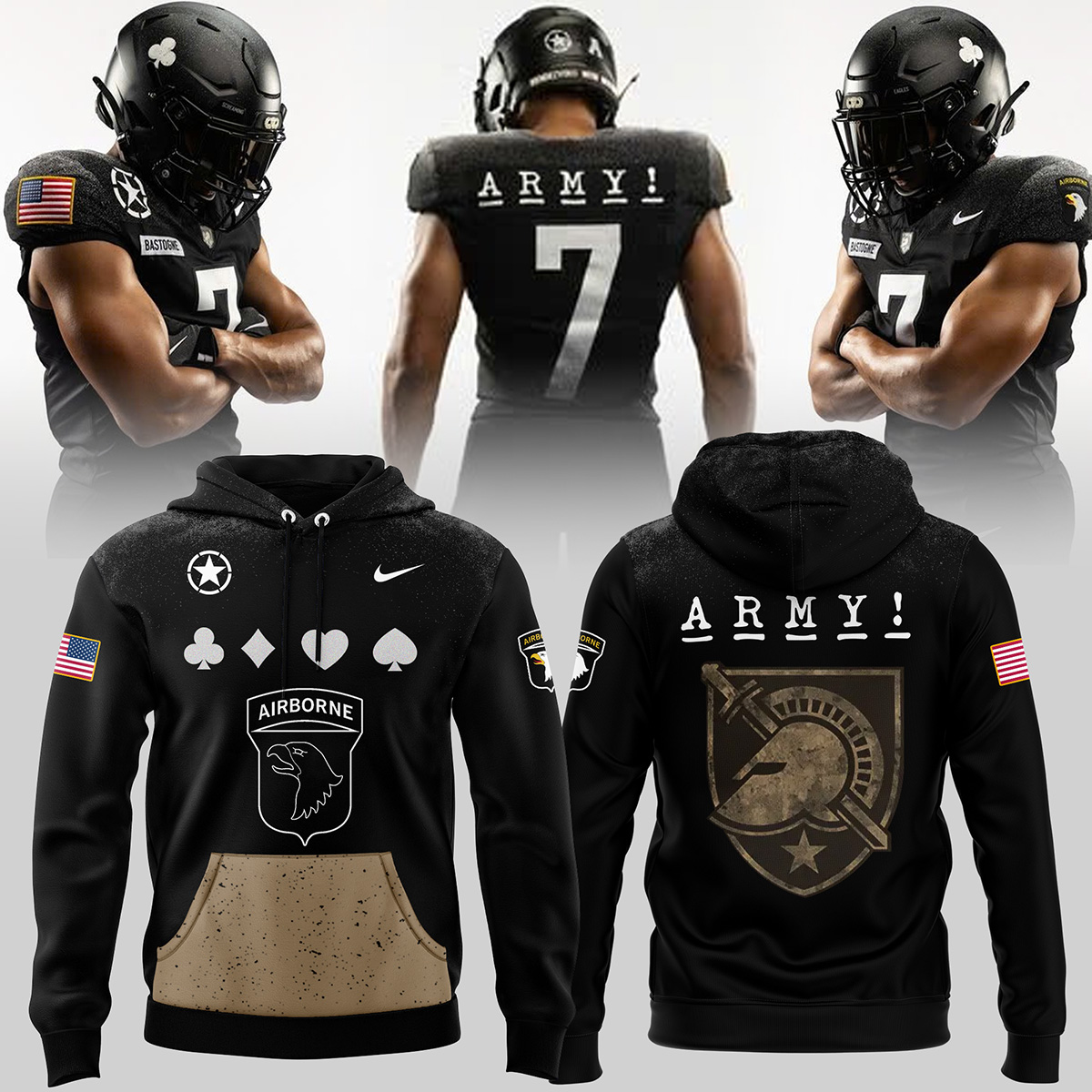 Army Black Knights Be The Champions Go Airborne 2024 Hoodie T Shirt2B1 BPWLm