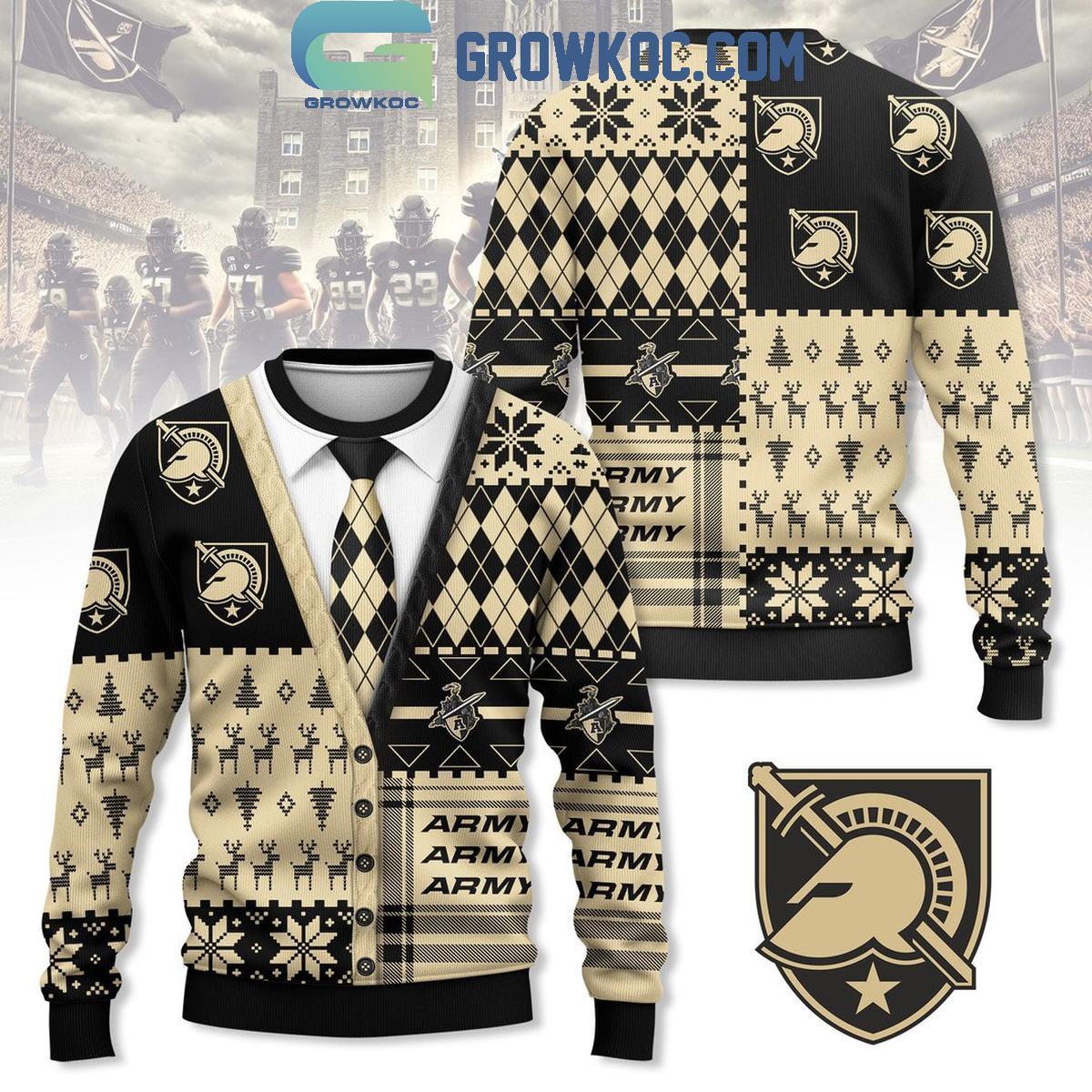Army Black Knights Christmas 2024 Happy Holidays Prom Dress Ugly Sweater 1 MRcCl