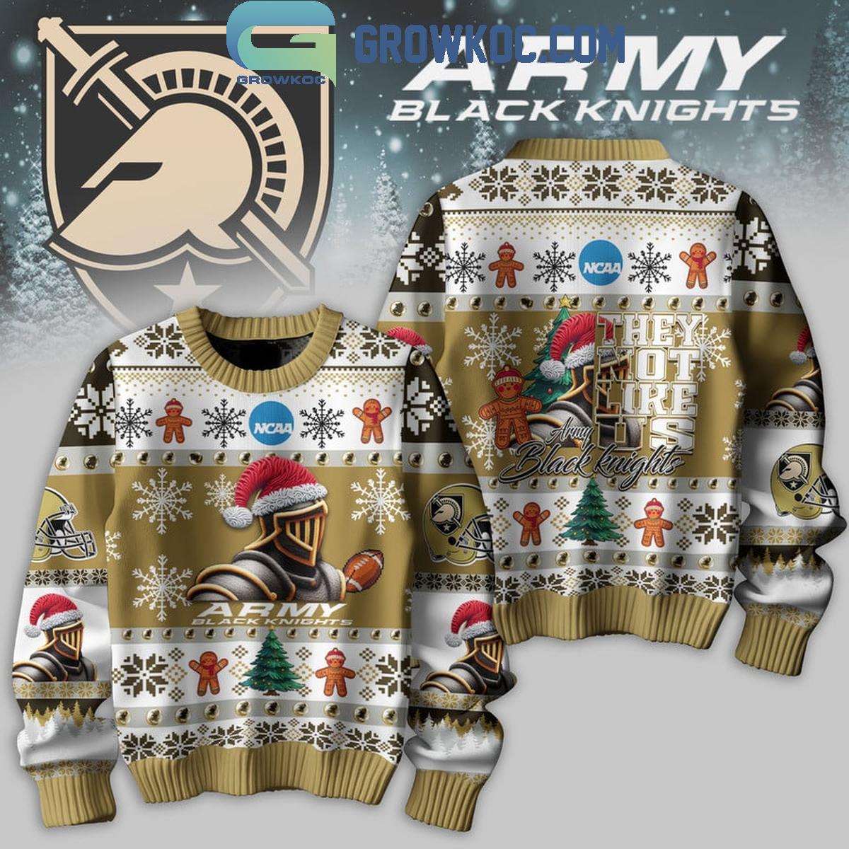 Army Black Knights Football They Not Like Us Christmas Ugly Sweater 1 2WqfY