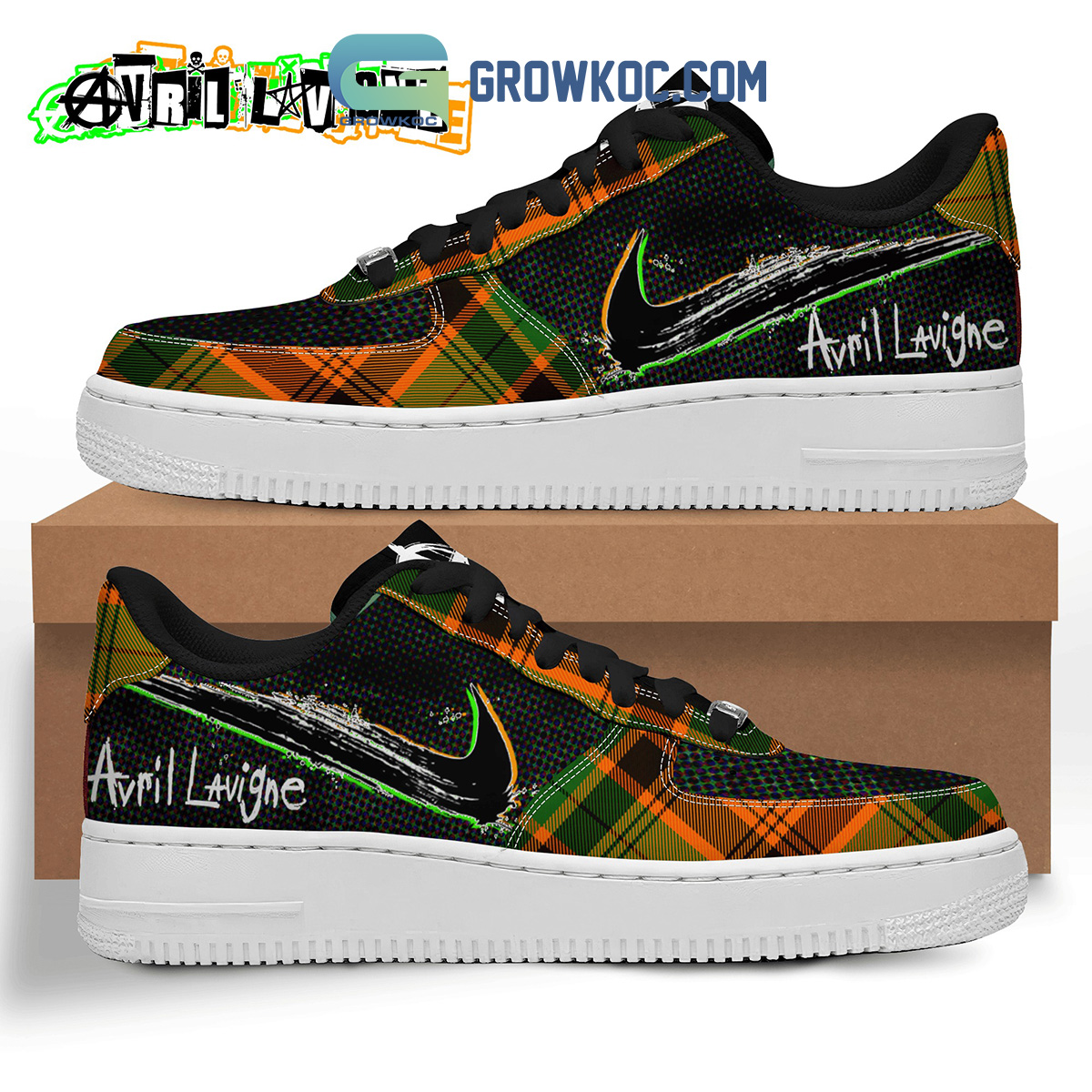 Arvil Lavinge 90 Vibe Black Lace Air Force 1 Shoes2B1 YihbA