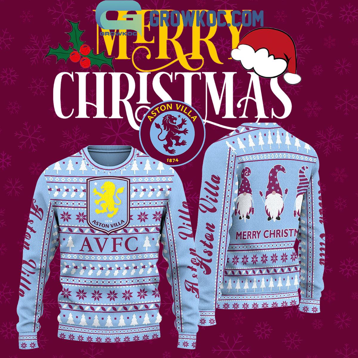 Aston Villa Football Club Merry Christmas 2024 Ugly Sweater 1 WPtrM