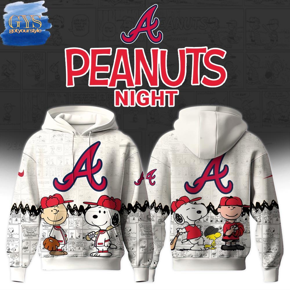 Atlanta Braves Peanuts Night Special Edition Hoodie 1