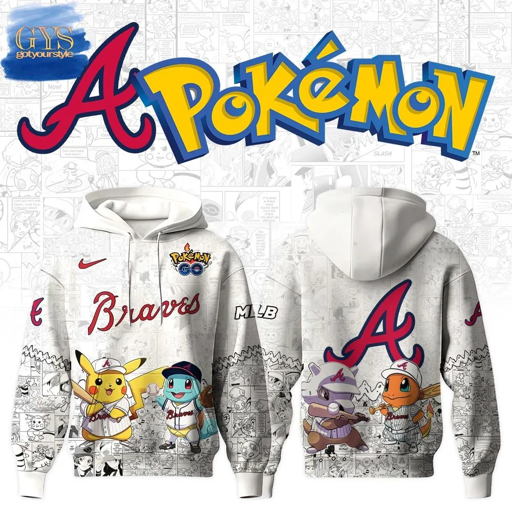 Atlanta Braves x Pokemon GO Special Edition Hoodie 1