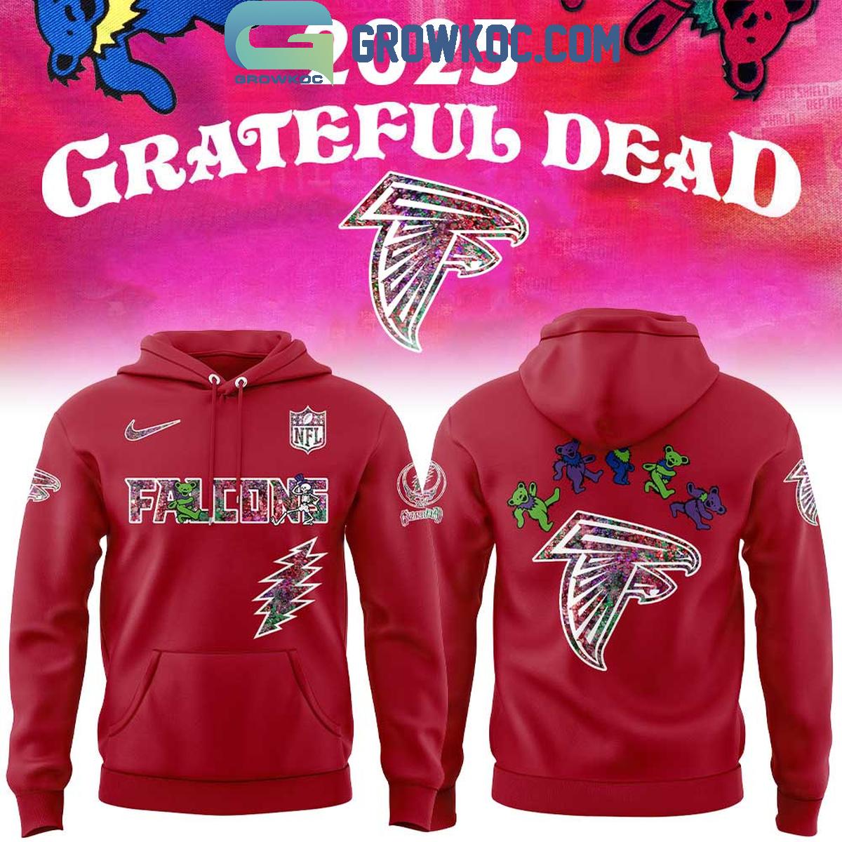 Atlanta Falcons Celebration Grateful Dead 60 Years 2025 Hoodie Shirt 1 x636n