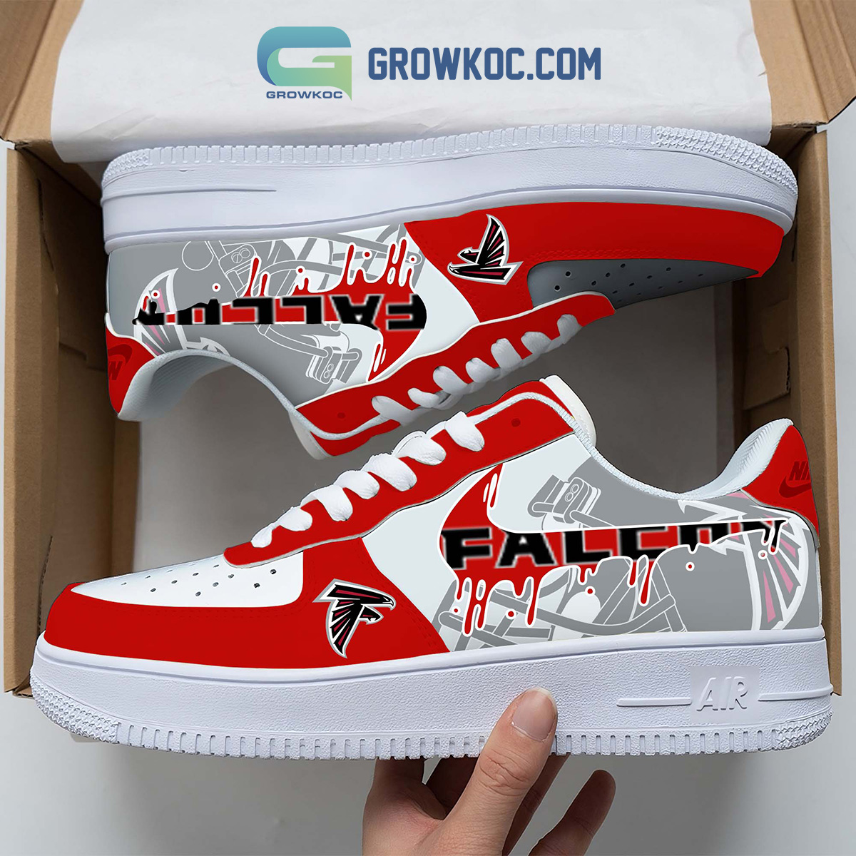 Atlanta Falcons Team Logo Fan Air Force 1 Shoes2B1 zG3e8