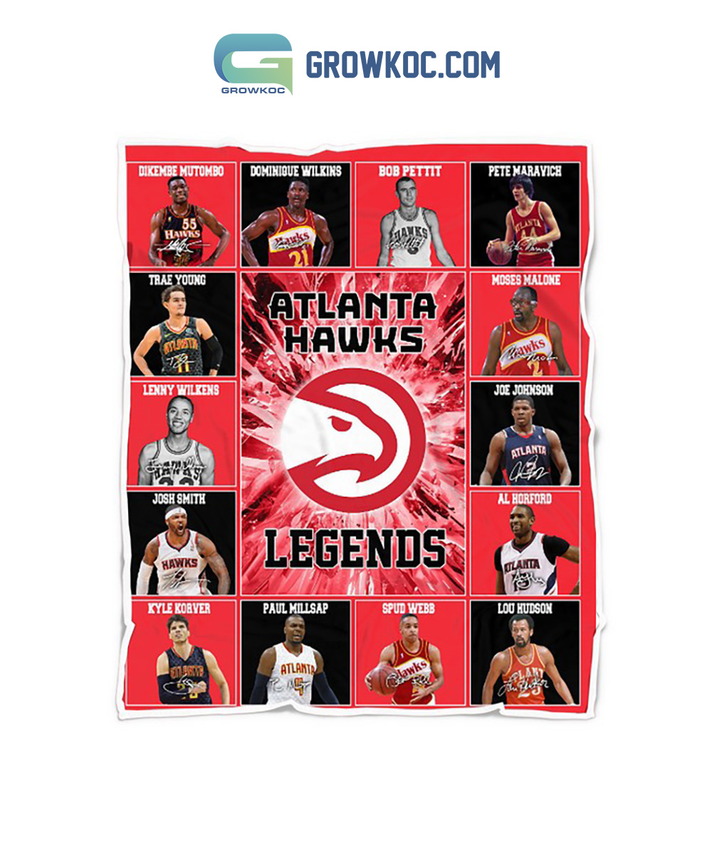 Atlanta Hawks Legends True To Atlanta NBA Team Fleece Blanket Quilt2B1 0fDwm