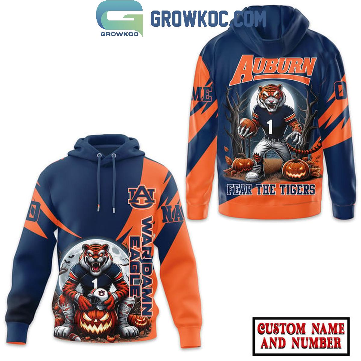 Auburn Tigers Fear The Tigers 2024 Halloween Personalized Hoodie T Shirt 1 BwX76