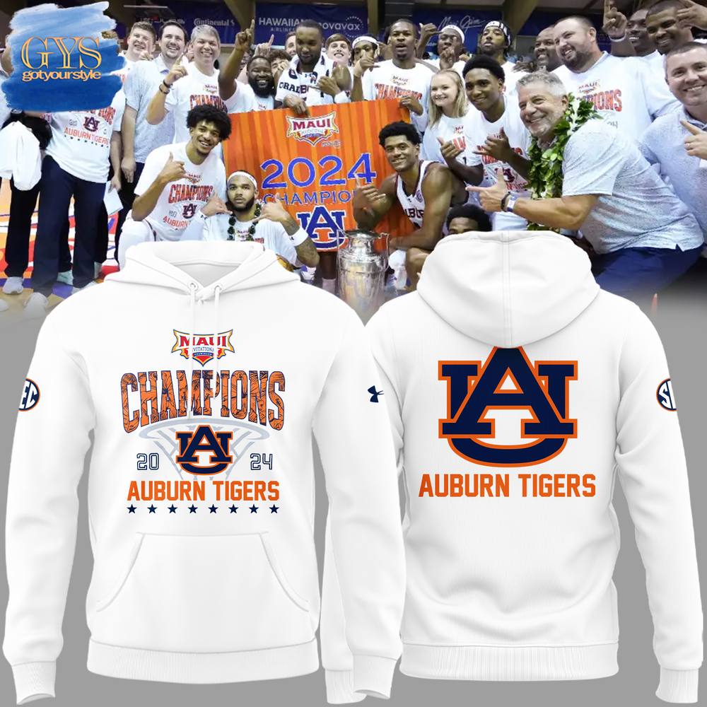 Auburn Tigers Maui Invitational Champions 2024 Limited Edition Hoodie 1
