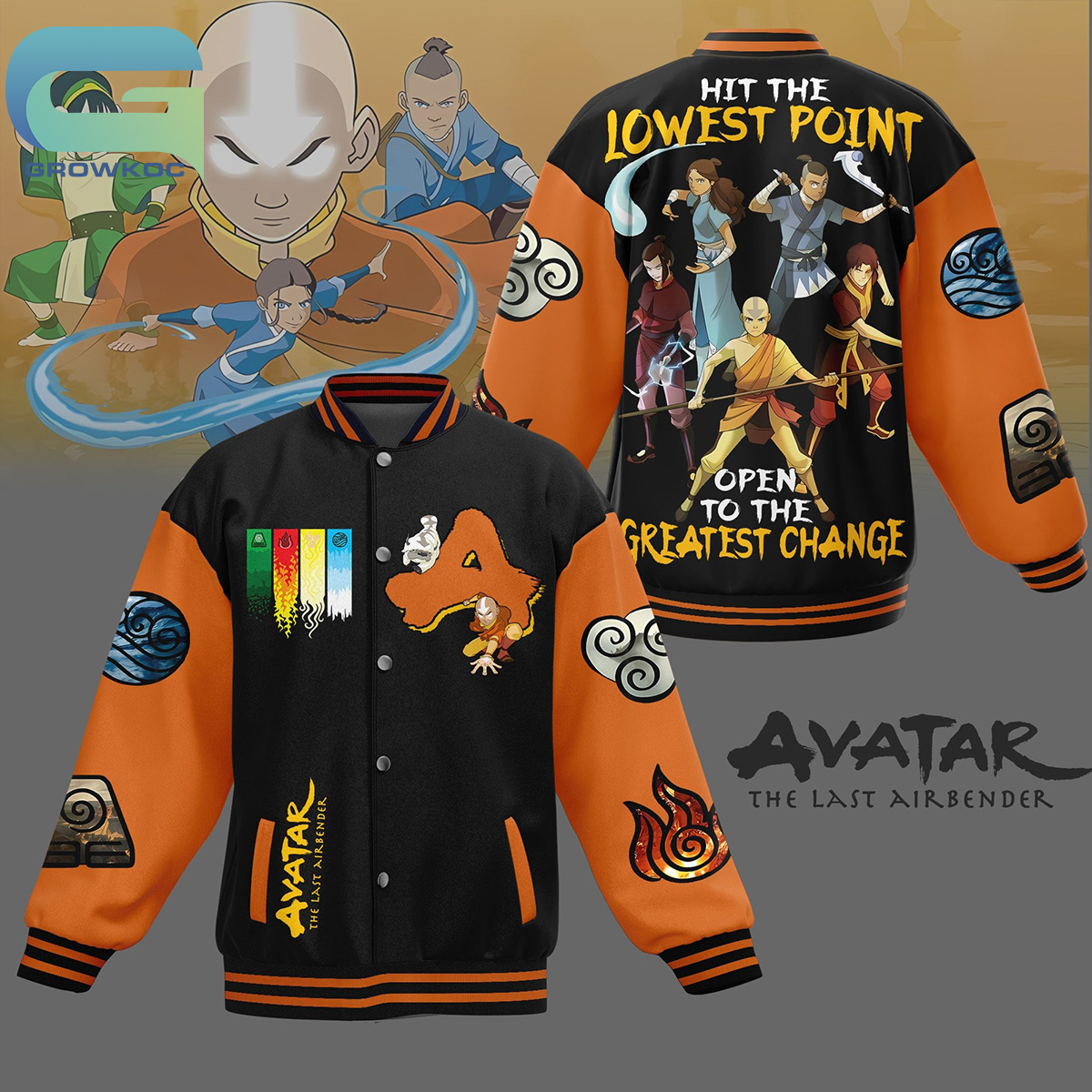 Avatar The Last Airbender Hit The Lowest Point Open The Greatest Chance Baseball Jacket2B1 CVuzs