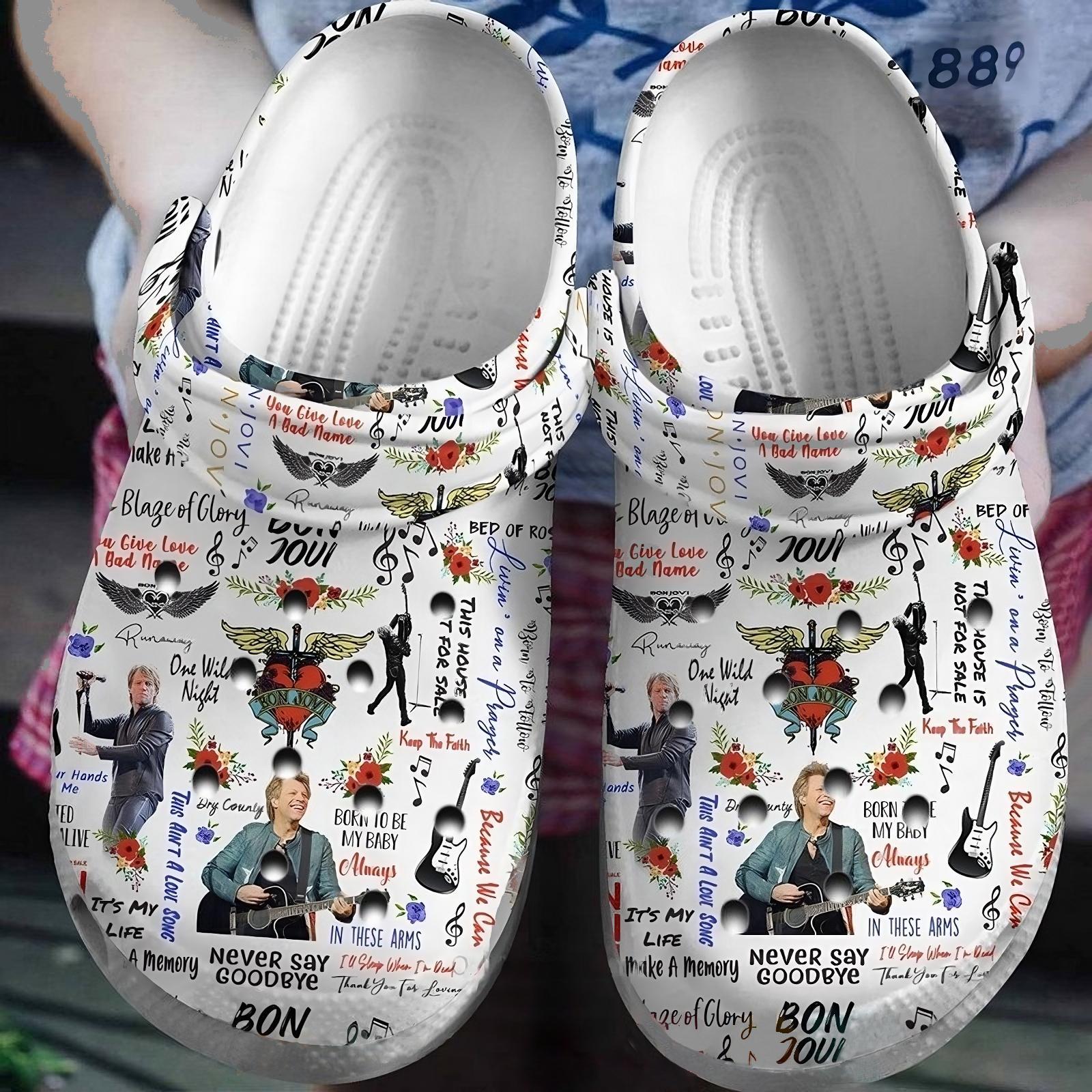 BEST Bon Jovi Crocs Crocband transformed transformed