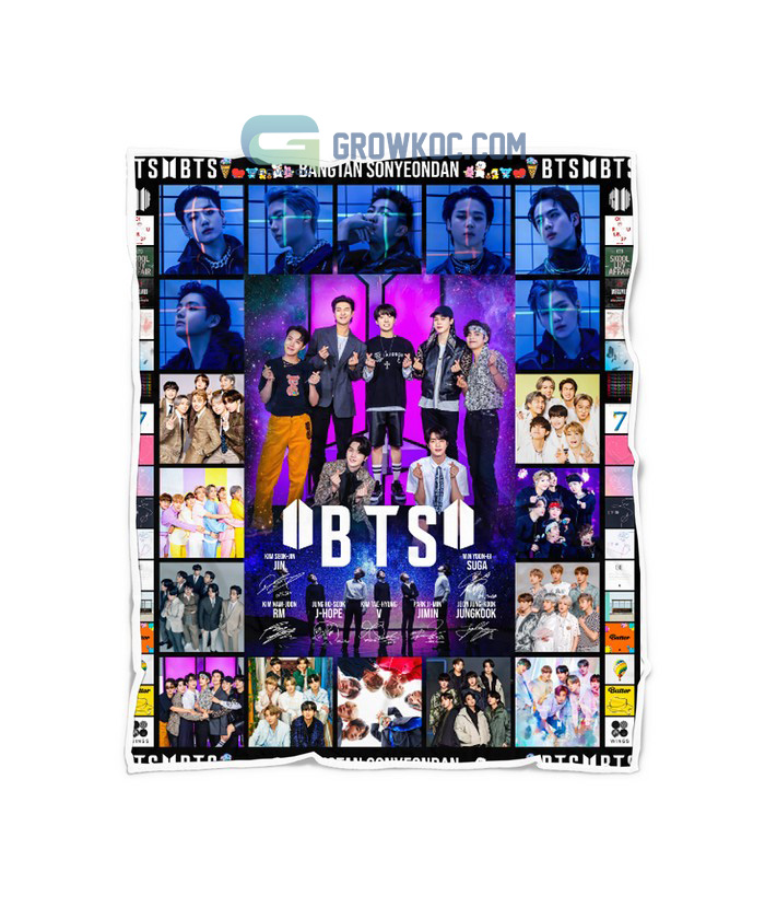 BTS Bangtan Sonyeondan Fleece Blanket Quilt