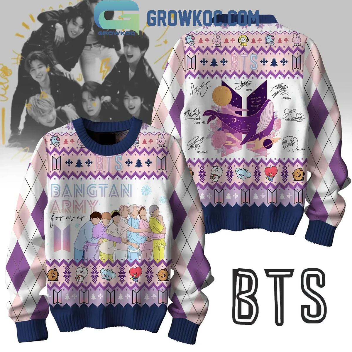 BTS We Are One In Army Christmas Ugly Sweater 1 XG2Mc