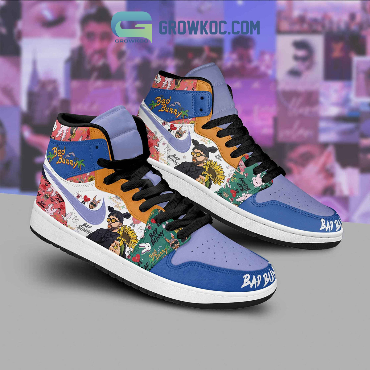 Bad Bunny Ojitos Lindos Black Design Air Jordan 1 Shoes2B1 699YT