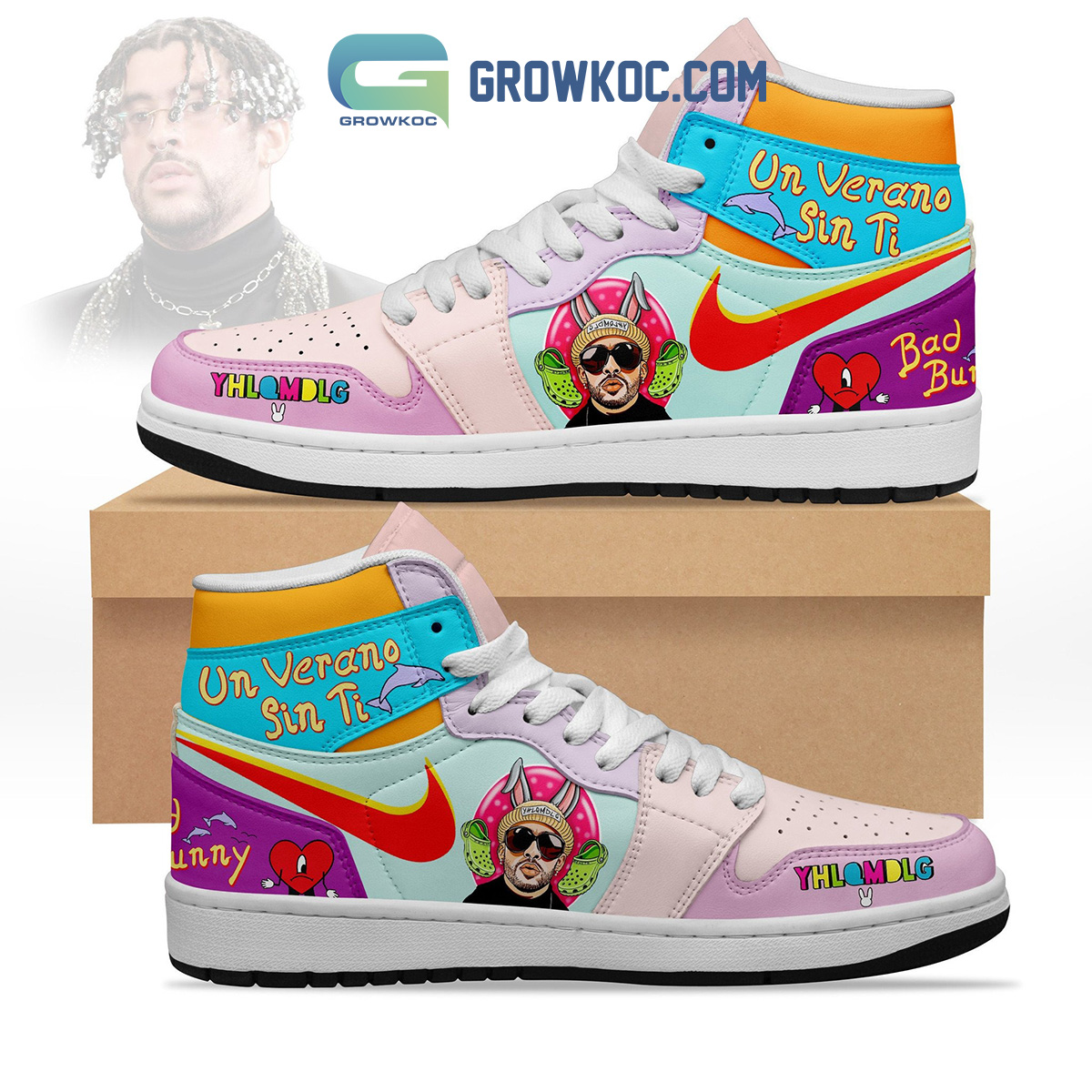Bad Bunny Un Verano Sin Ti Air Jordan 1 Shoes2B1 GRXCc