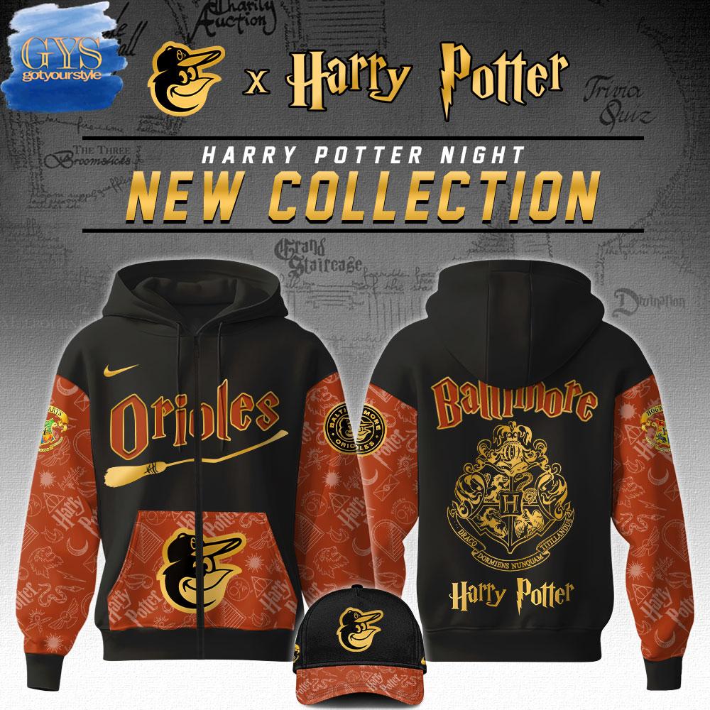 Baltimore Orioles MLB x Harry Potter Night Game 2025 Limited Edition Zip Hoodie 1