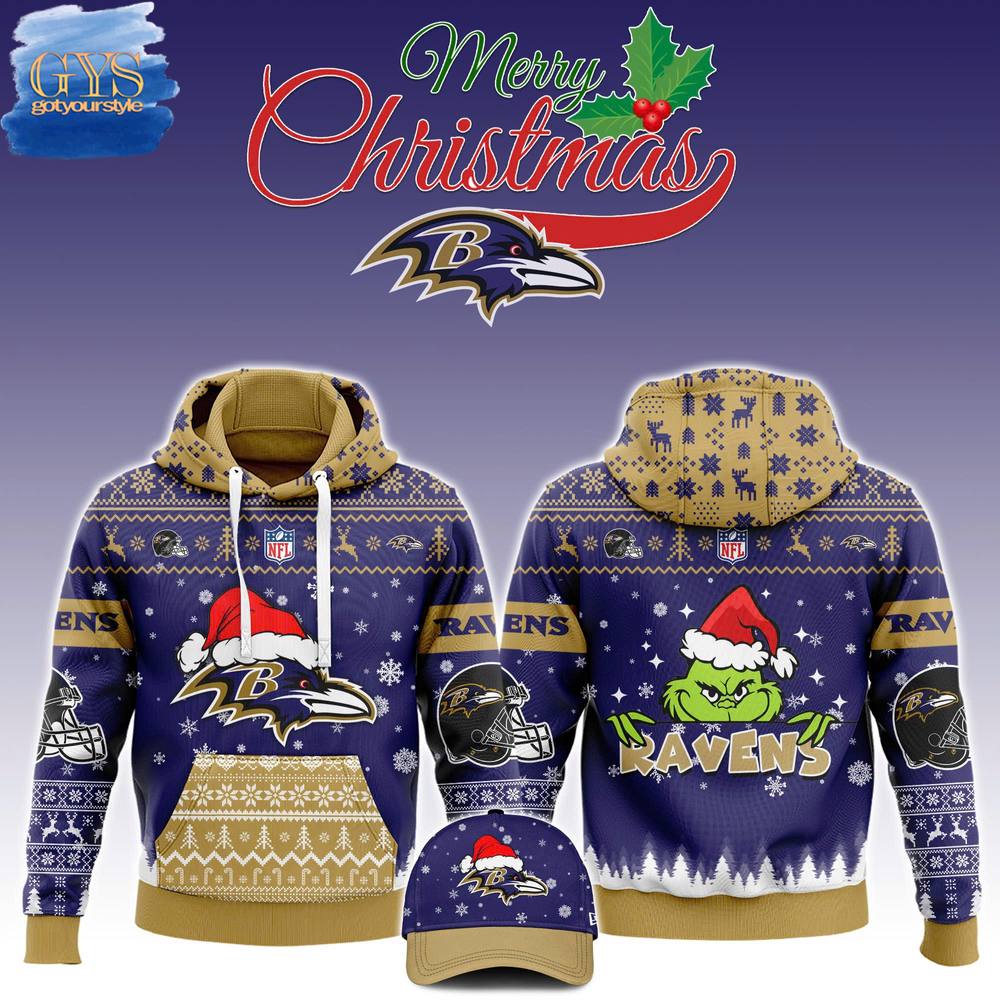 Baltimore Ravens 2024 Christmas Limited Edition Hoodie 1
