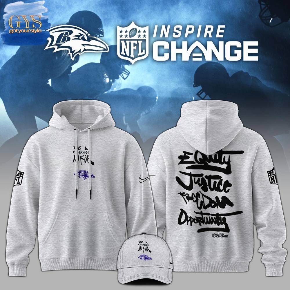 Baltimore Ravens NFL Be A Change Maker Hoodie 1