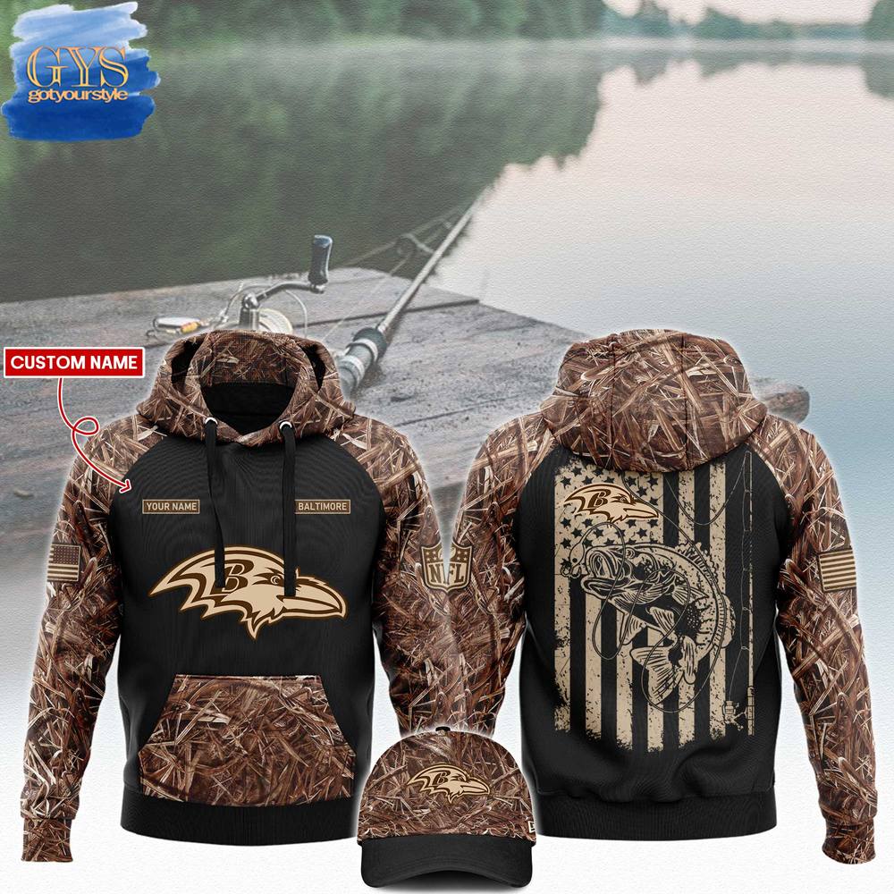 Baltimore Ravens NFL x Fishing 2024 Limited Edition Hoodie 1