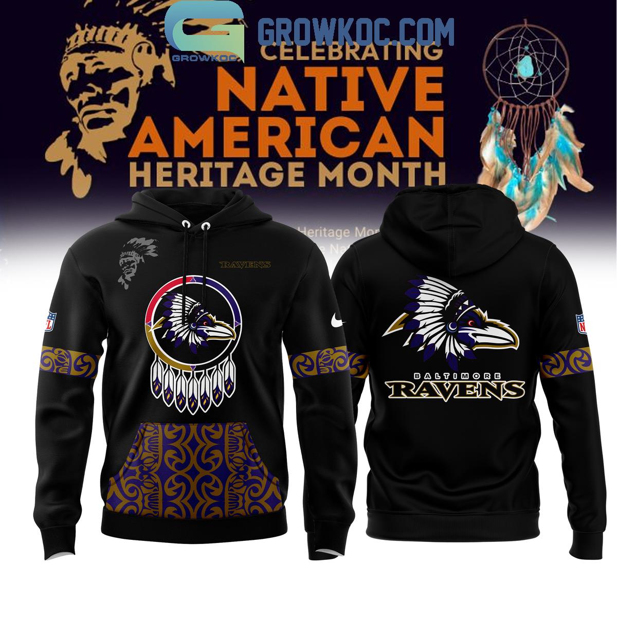 Baltimore Ravens Proud Of Native American Heritage Month 2024 Hoodie T Shirt 1 9h9B1