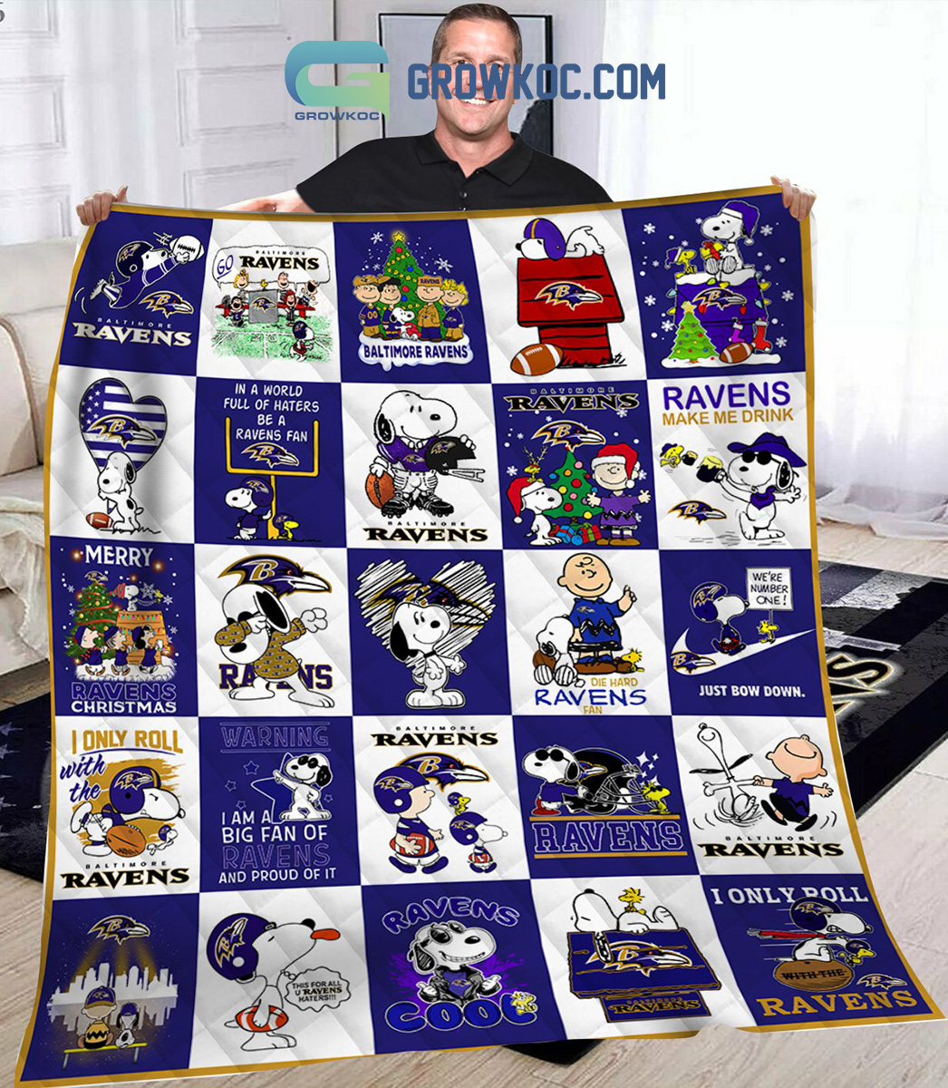 Baltimore Ravens Snoopy Funny Art For Chirstmas Fleece Blanket Quilt2B1 4iUfC Baltimore Ravens Snoopy Funny Art For Chirstmas Fleece Blanket Quilt2B1 4iUfC