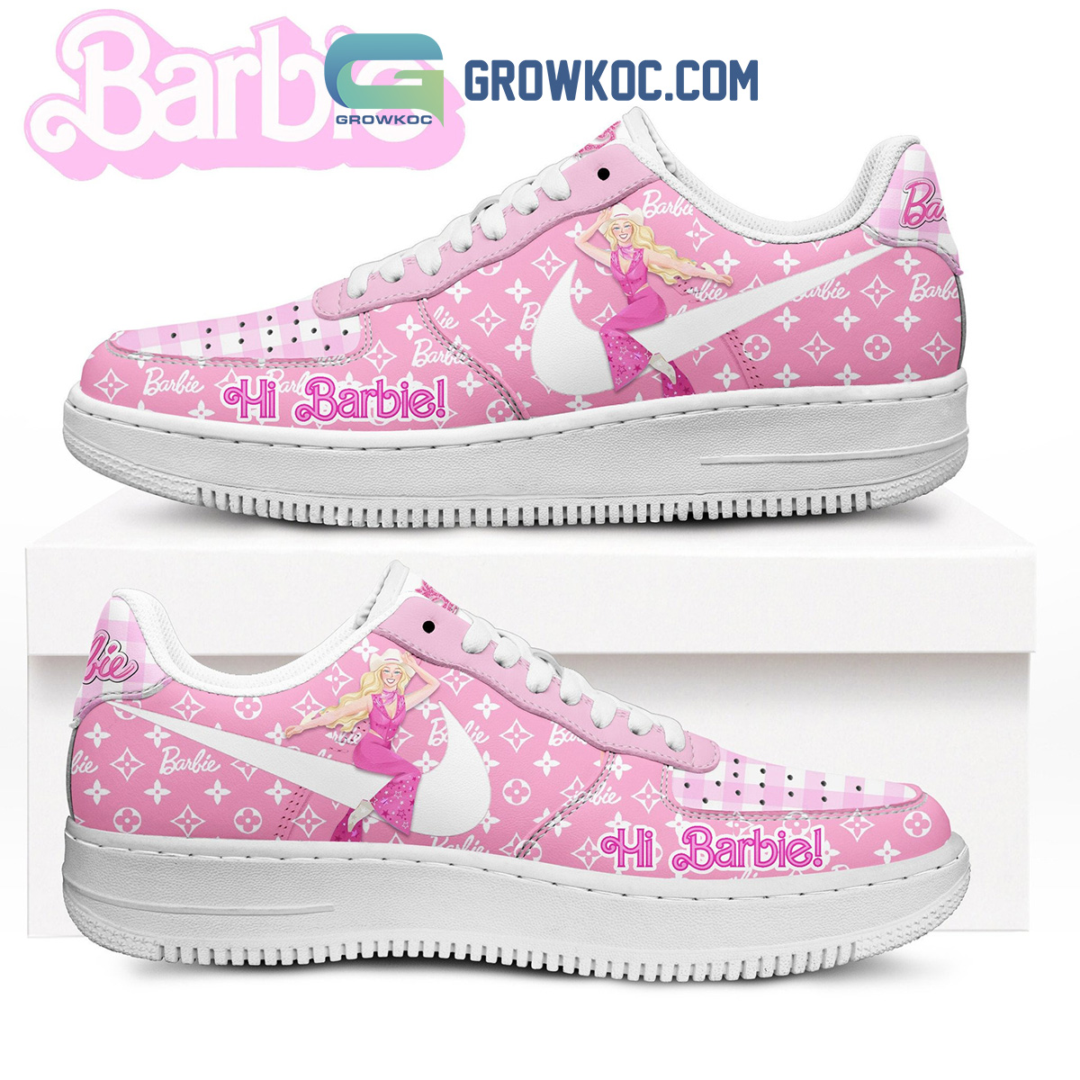 Barbie Hi Barbie Luxury Fan Design Air Force 1 Shoes2B1 nRHBU