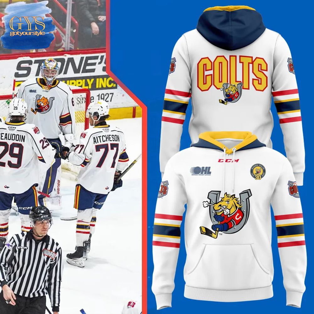 Barrie Colts New Uniform 2025 Limited Edition Hoodie 1