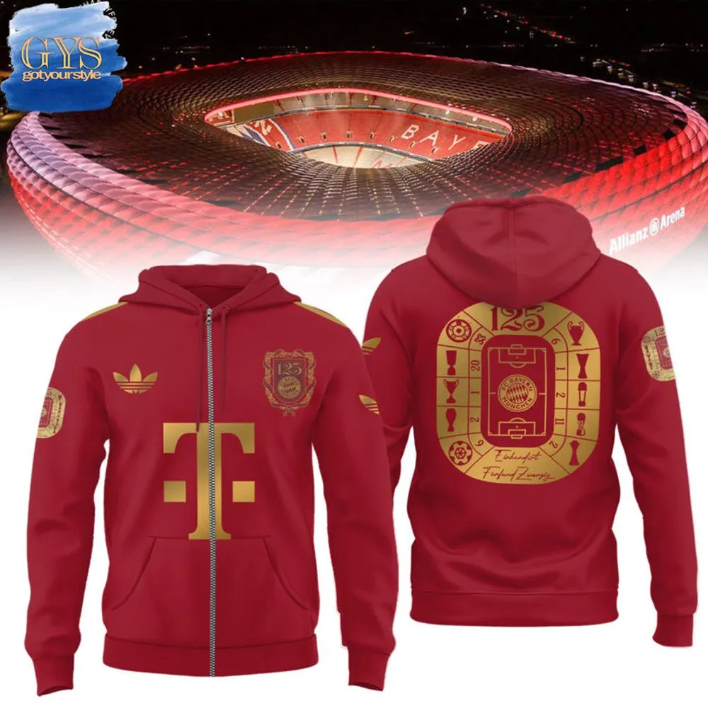Bayern Munich 125th Anniversary Limited Edition Zip Hoodie 1