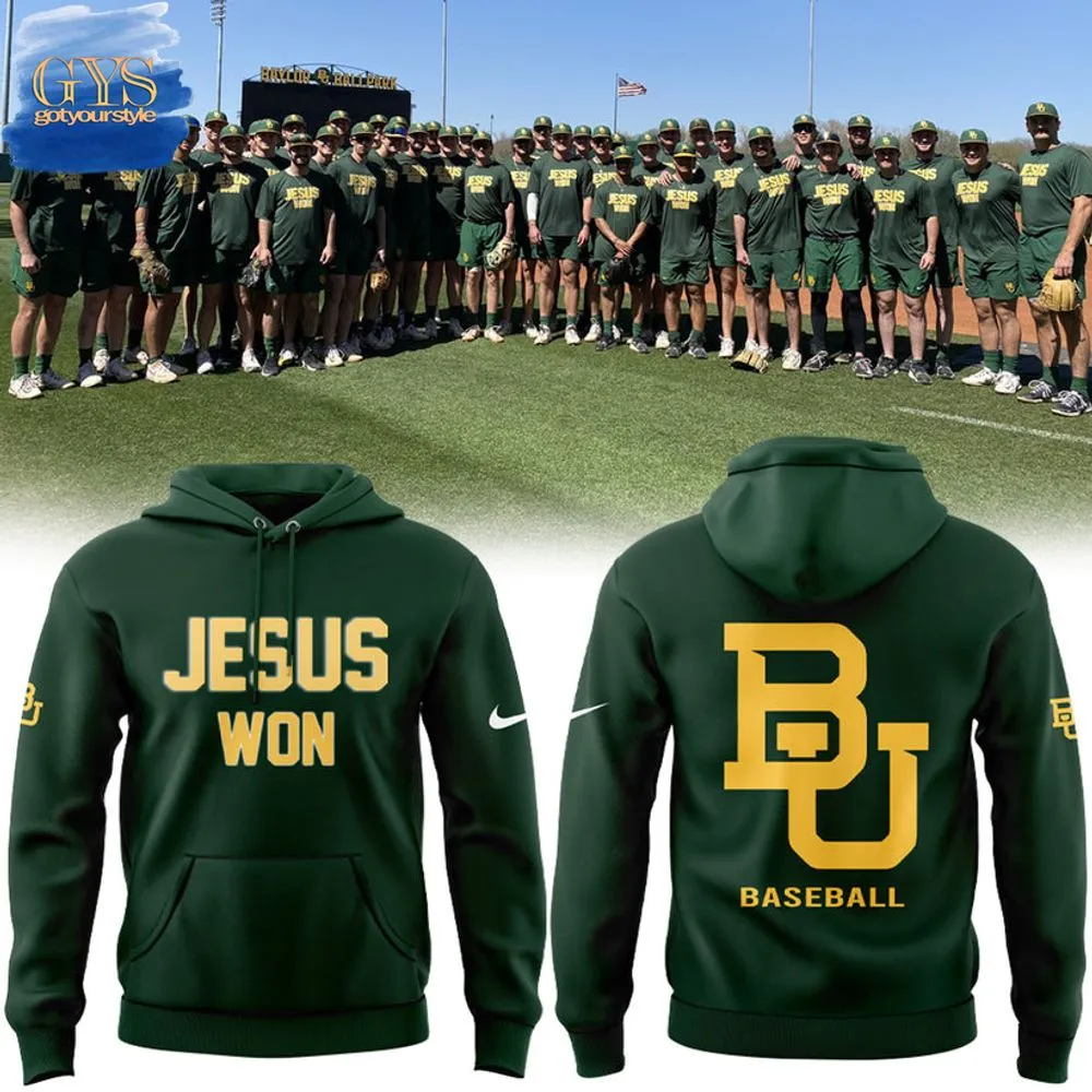 Baylor Bears Jesus Won Limited Edition Hoodie 1