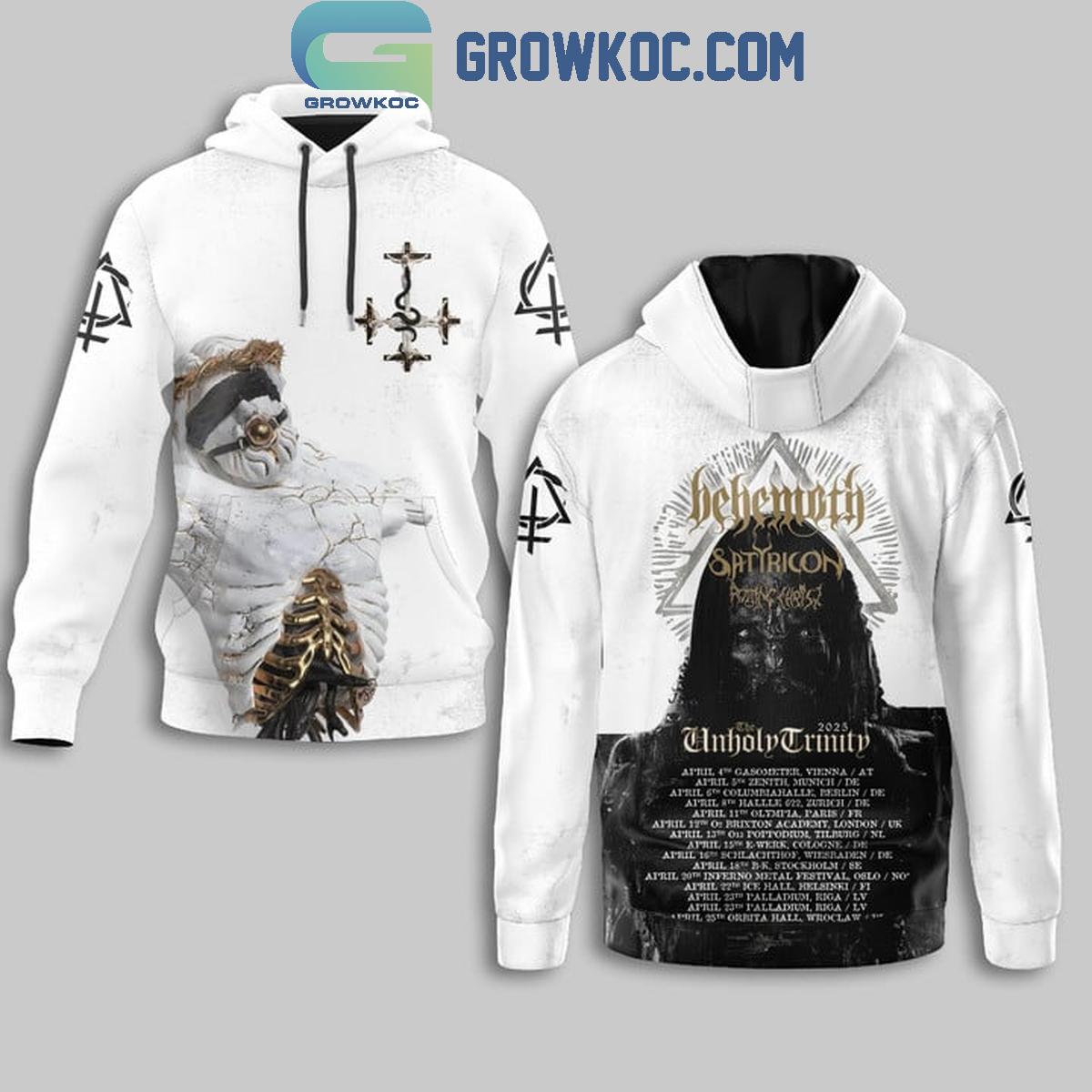 Behemoth The Unholy Trinity Ready For 2025 Showtime Schedule Hoodie T Shirt 1 80EV0
