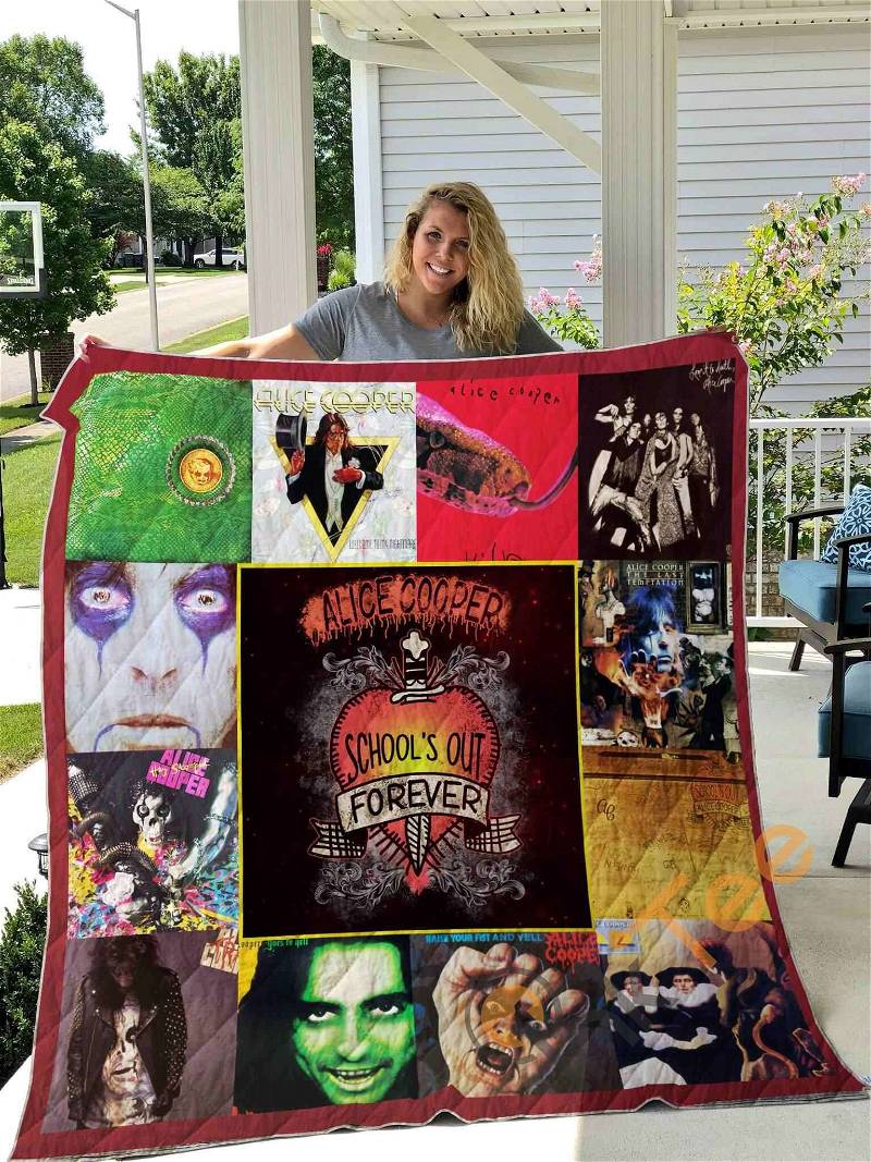 Best Of Alice Cooper Quilt Blanket Bedding Set 0